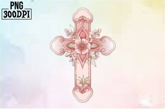 Cross Pink Ribbon Flowers Clipart 12 Review