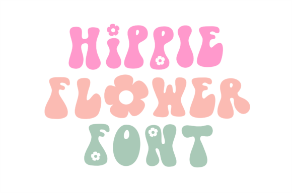 Hippie Flower: A Decorative Font for Retro Branding