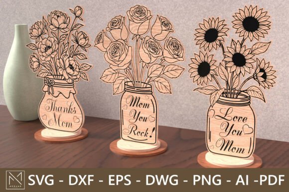 Laser Cutting Mom's Day Vases: A Seller's Review