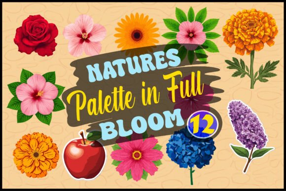 Nature's Palette in Full Bloom: Graphics for Crafts