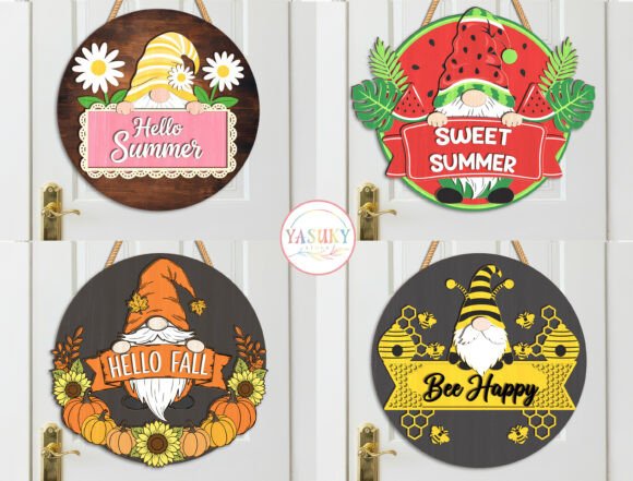Review: Seasonal Gnome Door Sign SVG Bundle for Makers