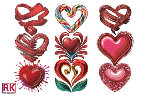 Valentine Hearts SVG: Graphics for Crafts & Brands